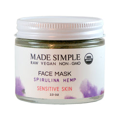 Made Simple Skin Care Spirulina Hemp Face Mask - 2.3 OZ 8 Pack