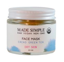 Made Simple Skin Care Cacao Green Tea Face Mask - 2.3 OZ 8 Pack