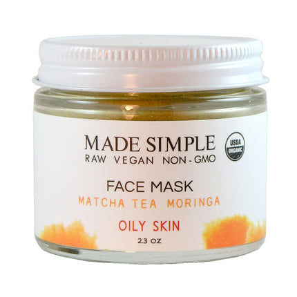 Made Simple Skin Care Matcha Tea Moringa Face Mask - 2.3 OZ 8 Pack