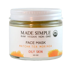 Made Simple Skin Care Matcha Tea Moringa Face Mask - 2.3 OZ 8 Pack