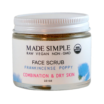 Made Simple Skin Care Frankincense Poppy Face Scrub - 2.3 OZ 8 Pack