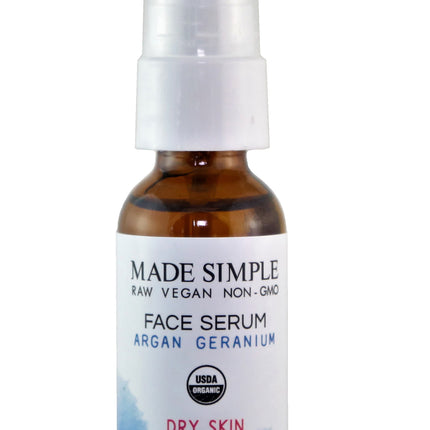 Made Simple Skin Care Argan Geranium Face Serum - 1 FL OZ 8 Pack