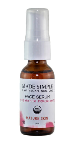 Made Simple Skin Care Helichrysum Pomegranate Face Serum - 1 FL OZ 8 Pack