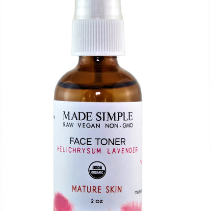 Made Simple Skin Care Helichrysum Lavender Face Toner - 2 FL OZ 8 Pack