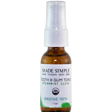 Made Simple Skin Care Spearmint Clove Tooth + Gum Tonic - 1 FL OZ 8 Pack
