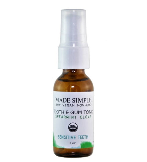 Made Simple Skin Care Spearmint Clove Tooth + Gum Tonic - 1 FL OZ 8 Pack