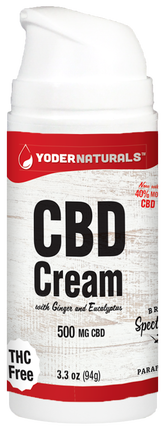 Yoder Naturals Yoder Naturals CBD Cream 500 mg - 3.3 OZ 6 Pack