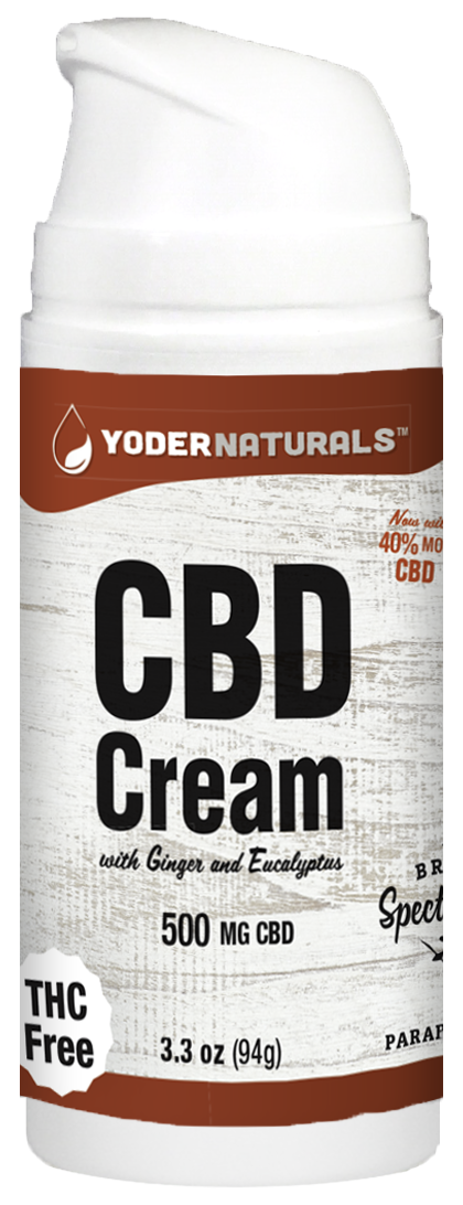 Yoder Naturals Yoder Naturals CBD Cream 500 mg - 3.3 OZ 6 Pack