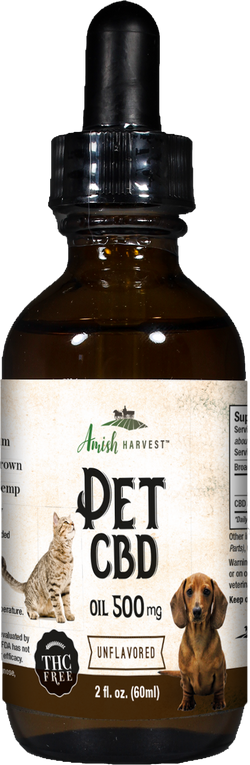 Yoder Naturals Amish Harvest CBD Pet Extract 500 mg - 2 FL OZ 6 Pack