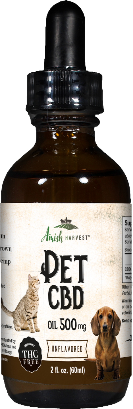 Yoder Naturals Amish Harvest CBD Pet Extract 500 mg - 2 FL OZ 6 Pack