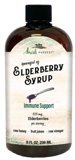 Yoder Naturals Amish Harvest Elderberry Extract - 8 FL OZ 12 Pack