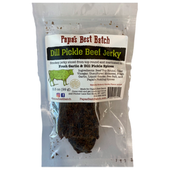 Papa's Best Batch Dill Pickle Beef Jerky - 3.5 OZ 12 Pack