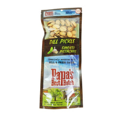 Papa's Best Batch Dill Pickle Smoked Pistachios - 8 OZ 12 Pack