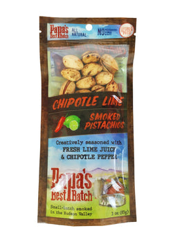 Papa's Best Batch Chipotle Lime Smoked Pistachios - 3 OZ 12 Pack
