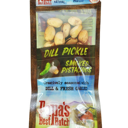 Papa's Best Batch Dill Pickle Smoked Pistachios - 3 OZ 12 Pack