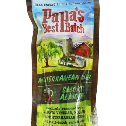 Papa's Best Batch Mediterranean Herb Smoked Almonds - 3 OZ 12 Pack