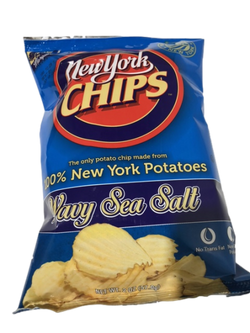 New York Chips New York Chips Wavy Sea Salt Chips - 2 OZ 24 Pack