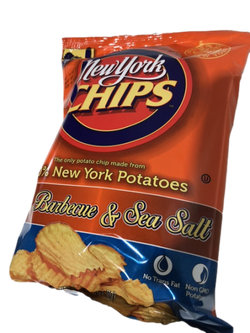 New York Chips New York Chips Wavy BBQ Chips - 2 OZ 24 Pack