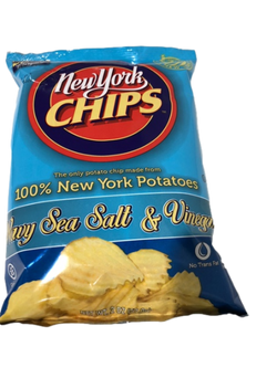 New York Chips New York Chips Wavy Salt and Vinegar Chips - 2 OZ 24 Pack