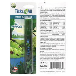 Ticks-N-All All Natural All Purpose Insect Repellent Mini Spray - 0.6 OZ 12 Pack