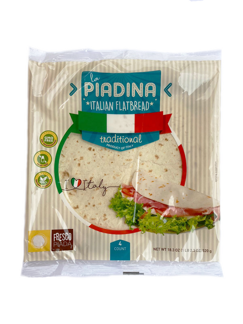 Fresco Piada USA Piadina Traditional Flatbread - 18.3 OZ 12 Pack