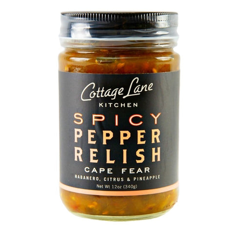 COTTAGE LANE KITCHEN Cape Fear Spicy Pepper Relish - 12 OZ 6 Pack