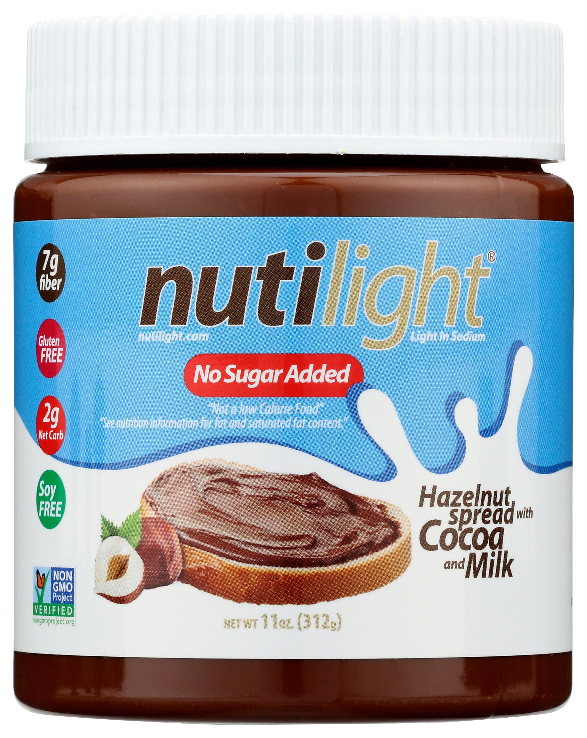 Nutastic Naturefood 2010 Nutilight Hazelnut Spread with Cocoa and Milk - 11 OZ ...