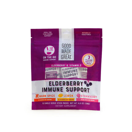 Good Made Great Foods Elderberry Immune Support Variety 12-Pack - 4.8 OZ 32 Pack
