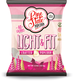 1in6 Snacks Pine State Popcorn, Light and Fit Popcorn - 4.5 OZ 10 Pack