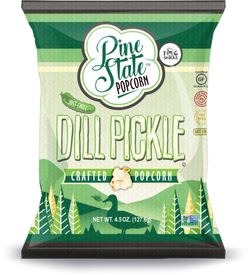 1in6 Snacks Pine State Popcorn, Dill Pickle Popcorn - 4.5 OZ 10 Pack