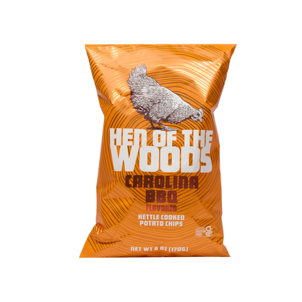 Hen of the Woods Carolina BBQ Kettle Chips - 6 OZ 12 Pack