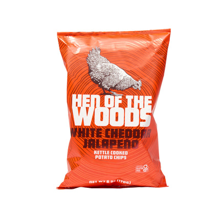 Hen of the Woods White Cheddar Jalapeno Kettle Chips 6 OZ - 6 OZ 12 Pack