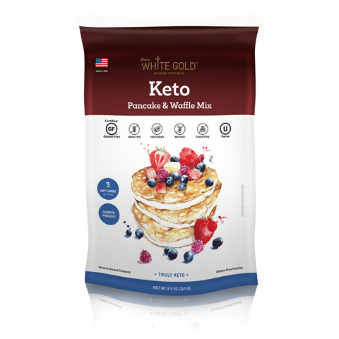 Extra White Gold Keto Pancake & Waffle Mix - 8.5 OZ 6 Pack