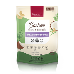 Extra White Gold Extra White Gold Organic Keto Cashew Cookies - 3 OZ 8 Pack