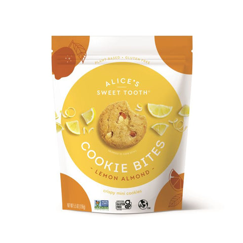 Alice's Sweet Tooth Alice's Sweet Tooth Lemon Almond Cookie Bites - 5.5 OZ 6 Pack