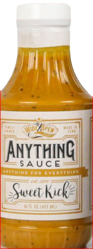 Wide Open Foods Sweet Kick Anything Sauce  - 16 FL OZ 12 Pack