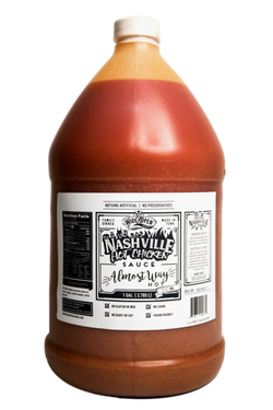Wide Open Foods Nashville Hot Chicken Sauce "Almost Way Hot" - 128 FL OZ 4 Pack