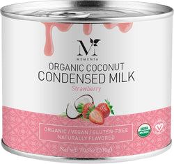 Mementa Organic Coconut Condensed Milk Strawberry - 7.05 FL OZ 6 Pack