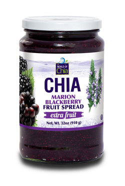 World of Chia Extra Fruit Marion Blackberry Chia Fruit Spread - 32 OZ 12 Pack