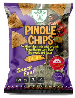 Bob's Natural Foods Pinole Chips Chili Lime Flavor - 5.5 OZ 12 Pack