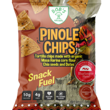 Bob's Natural Foods Pinole Chips Barbecue Flavor - 5.5 OZ 12 Pack