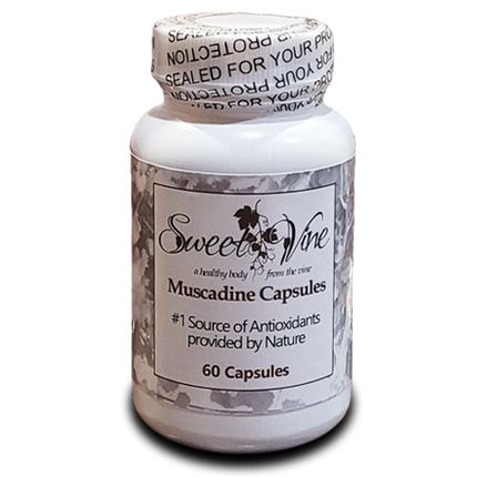 Sweet Vine Products Muscadine Capsules - 60 CT 12 Pack