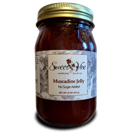 Sweet Vine Products Muscadine Jelly - 16 OZ 12 Pack