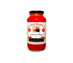 Aunt Diana's Pasta Sauce Marinara With Fresh Basil - 24 OZ 12 Pack