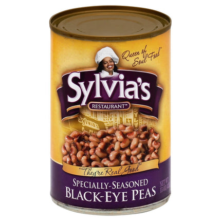Sylvia's Restaurant Specially-Seasoned Black-Eye Peas - 15 OZ 12 Pack