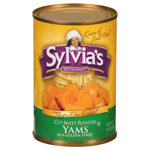 Sylvia's Yams In Golden Light Syrup - 15 OZ 12 Pack