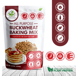 Health Enhanced Foods All Purpose Buckwheat Baking Mix - 16 OZ 12 Pack