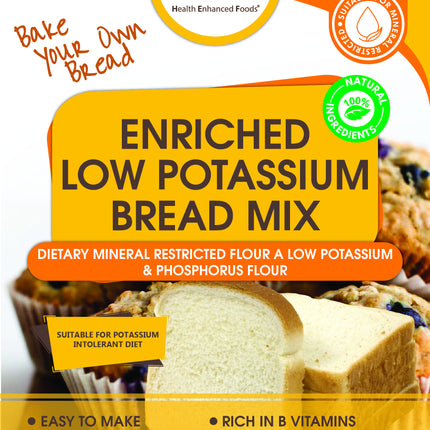 Health Enhanced Foods Enriched Low Potassium Bread Mix - 16 OZ 12 Pack