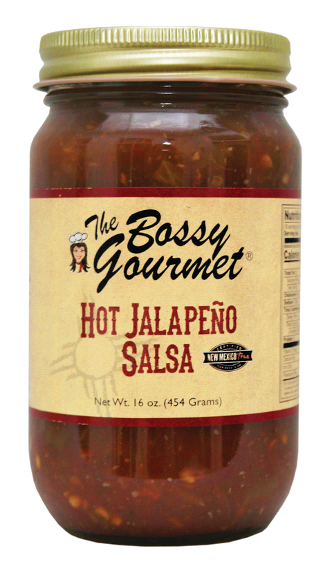 The Bossy Gourmet Hot Jalapeno Salsa - 16 OZ 12 Pack