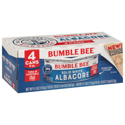 Bumble Bee Tuna Albacore Solid White In Oil - 20 OZ 6 Pack